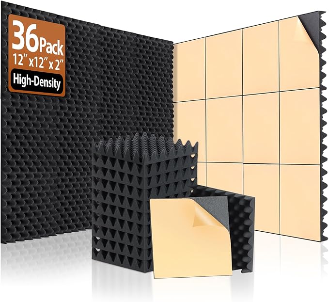 SD SODOCT 36 Pack Acoustic Foam Panels by SODOCT