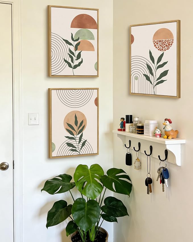PHOPAGO Boho Wall Art Sage Plant Botanical Bohemain Framed Wall Printing - Image 7