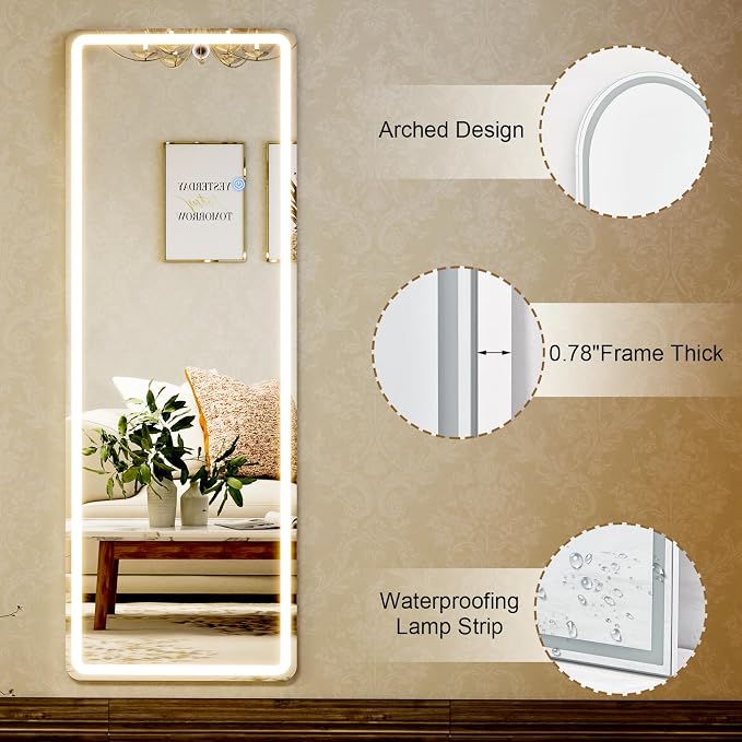 GLSLAND LED Full Length Mirror - Image 7