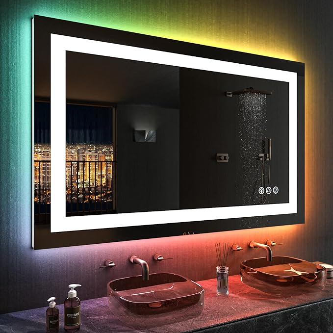 LOAAO 40"X24" LED Bathroom Mirror - Image 2