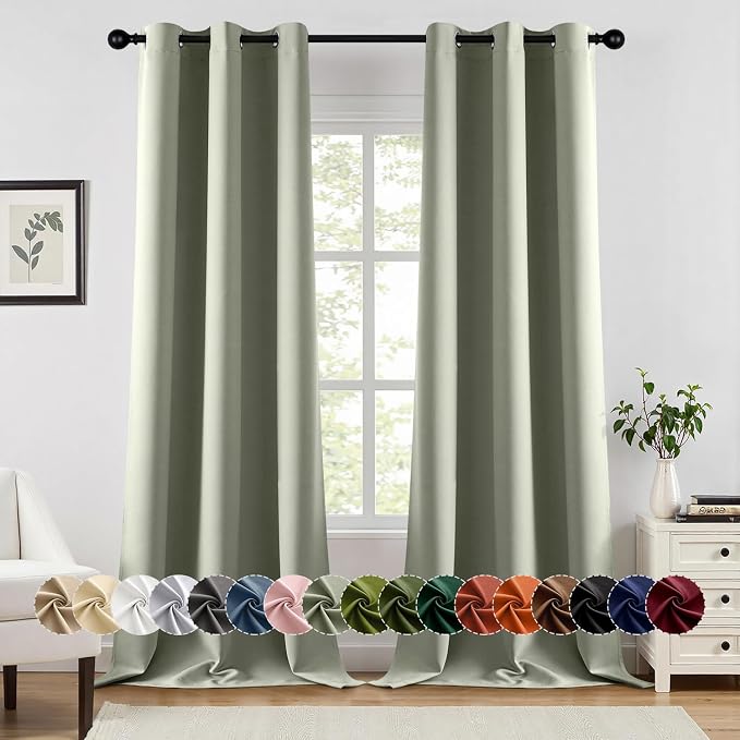 MIULEE Blackout Curtains for Bedroom Living Room 2 Panels, Thermal Insulated by MIULEE