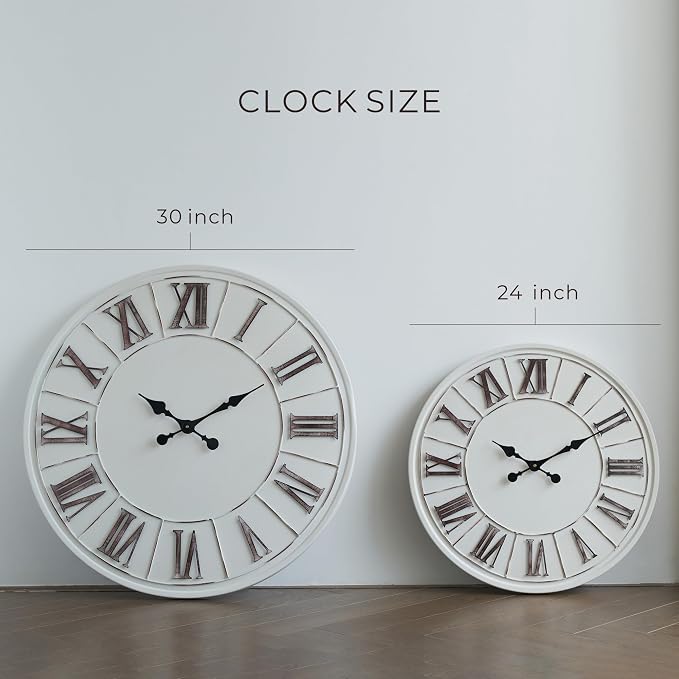 Large Farmhouse Wall Clock - Image 7