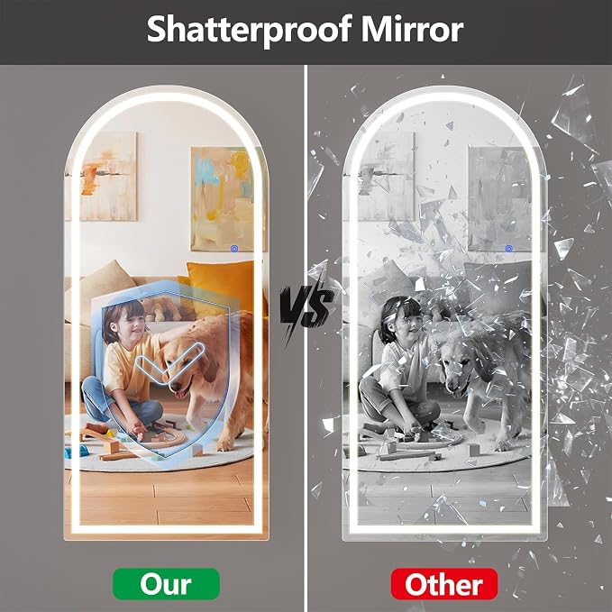 Full Length Mirror with LED Lights, LED Mirrors Full Length Floor Mirror Full - Image 6