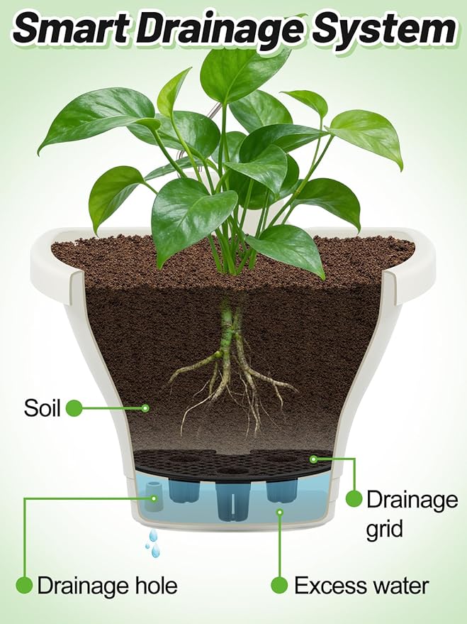 MADHOLLY 6Pcs Vertical Hanging Planters - Image 3