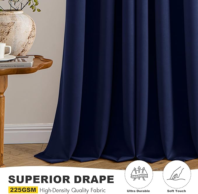 MIULEE Blackout Curtains for Bedroom Living Room 2 Panels, Thermal Insulated - Image 6