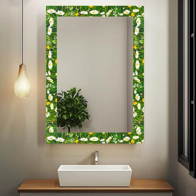 IVN Wallpaper Border Peel and Stick Decorative Wall Trim Self Adhesive Daisy - Image 4