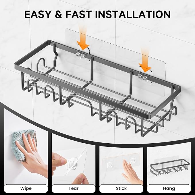 Shower Caddy, 3 Pack Shower Shelves - Image 7