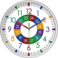 XFM Learning Clock for Kids Silent Non Ticking Battery Operated Colorful by XFMWallClock