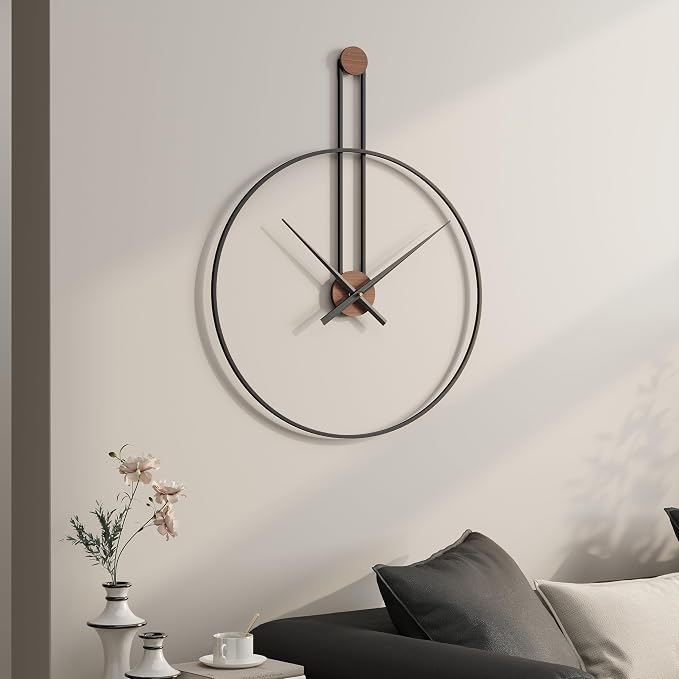 Cuspin 16 inch Wall Clock, Silent Non-Ticking Battery Operated Modern Clocks - Image 5