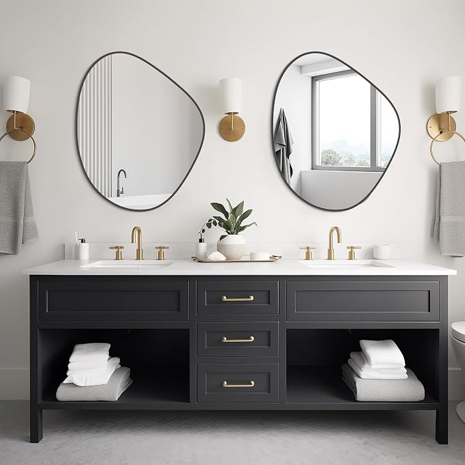 WallBeyond Asymmetrical Mirror, Irregular Wall Mirror - Image 3