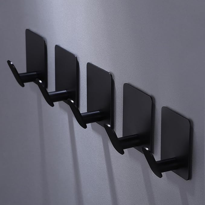 DELITON 8 Pack Adhesive Towel Hooks - Image 2