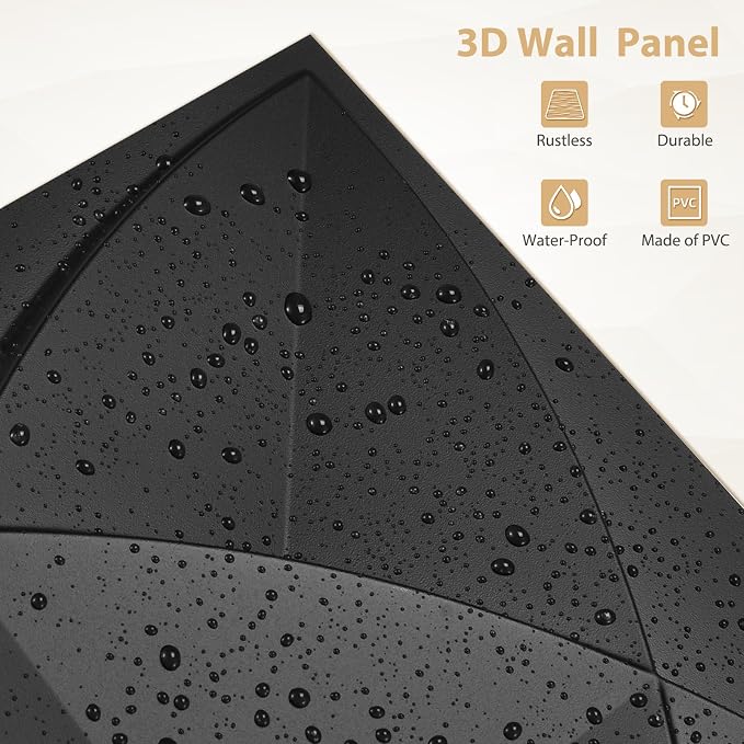 Heikki 30 Pack 3D Wall Panel for Interior Wall Décor, PVC Flower Textured Wall - Image 2