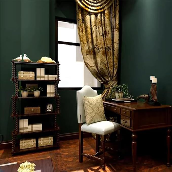 Yancorp Matte Green Contact Paper Peel and Stick Wallpaper Removable Solid - Image 3