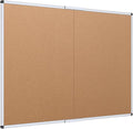 VIZ-PRO Cork Bulletin Board/Foldable Noticeboard, 48 X 36 Inches by VIZ-PRO