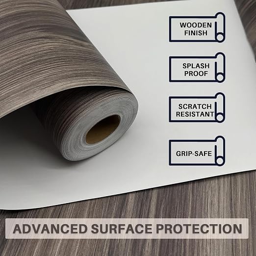 Wood Grain Peel and Stick Floor Tiles – 11.8” Width, Full Roll Length of 394" – - Image 6