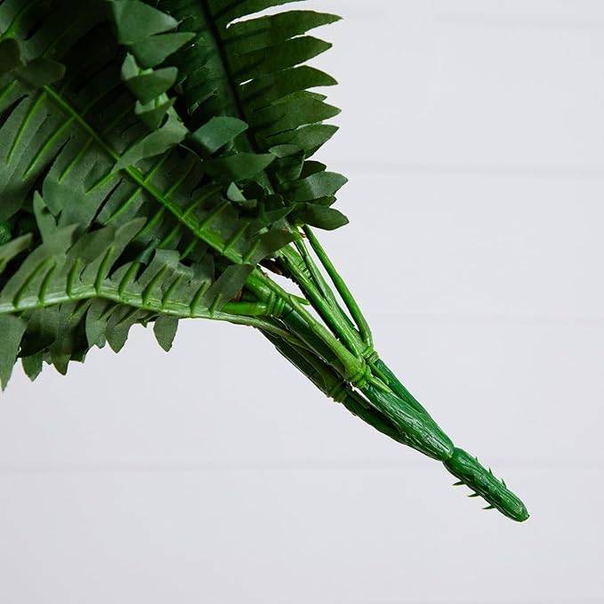 Nearly Natural 40in Hanging Artificial Boston Fern Plant Set of 2 - Image 3