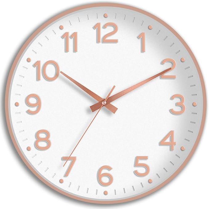 Roymnie Wall Clock, Silent Wall Clocks Battery Operated 8 Inch-Modern Non by Unknown