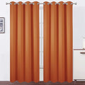 LEMOMO Blackout Curtains 52 x 84 inch/Orange Curtains Set of 2 Panels/Thermal by Lemomo