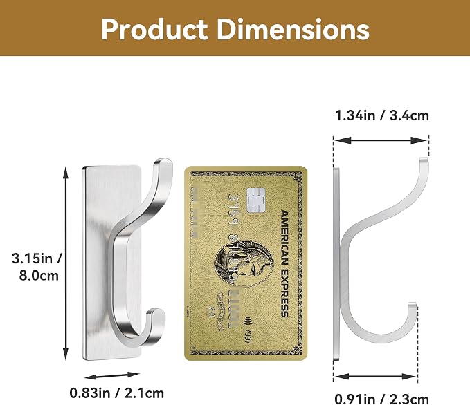 pickpiff Adhesive Wall Hooks for Hanging Towels - Image 7
