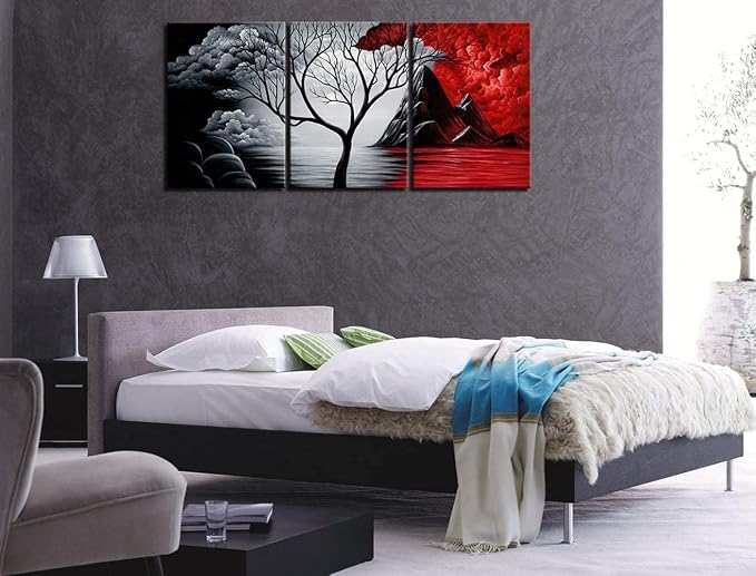 Wieco Art Extra Large The Cloud Tree Modern Gallery Wrapped Giclee Canvas Print - Image 9