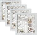 ZEXUIRU 4 Set. Rustic Wall Mirrors by ZEXUIRU