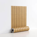 Peel and Stick PVC Slat Wall Panels, Wood Grain Self-Adhesive Soundproof by LVSHI
