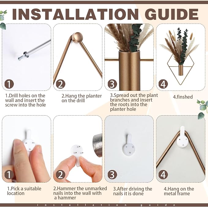 Jexine 4 Pcs Hanging Planters - Image 3