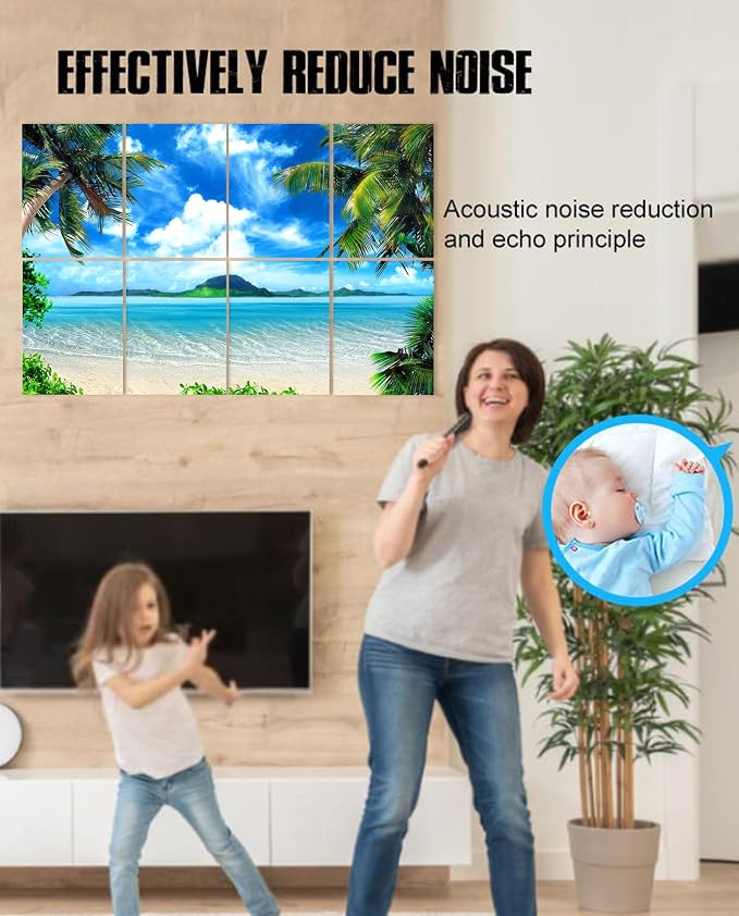 YPY Decorative Soundproof Wall Panels Acoustic Panels: Sound Absorbing Wall Art - Image 5