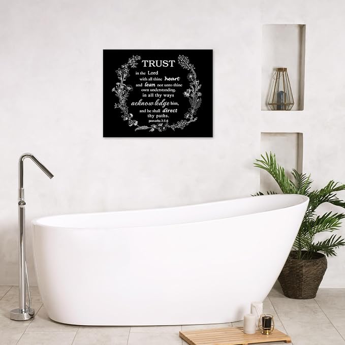 EOBTAIN Christian Bible Verse Canvas Wall Art Positive Religious Scripture and - Image 5