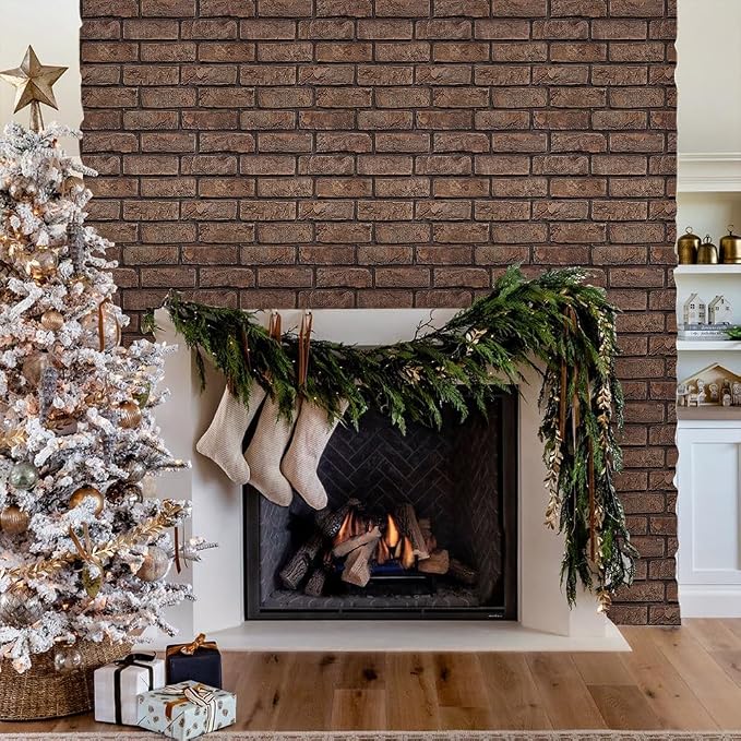 3D Faux Brick Wall Panels Peel and Stick, Small Brick-Look Textured Wall Sticker - Image 10