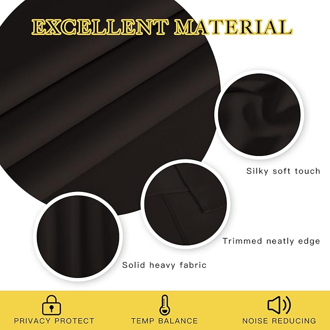NICETOWN 66 Inch Long Blackout Curtains - Image 2