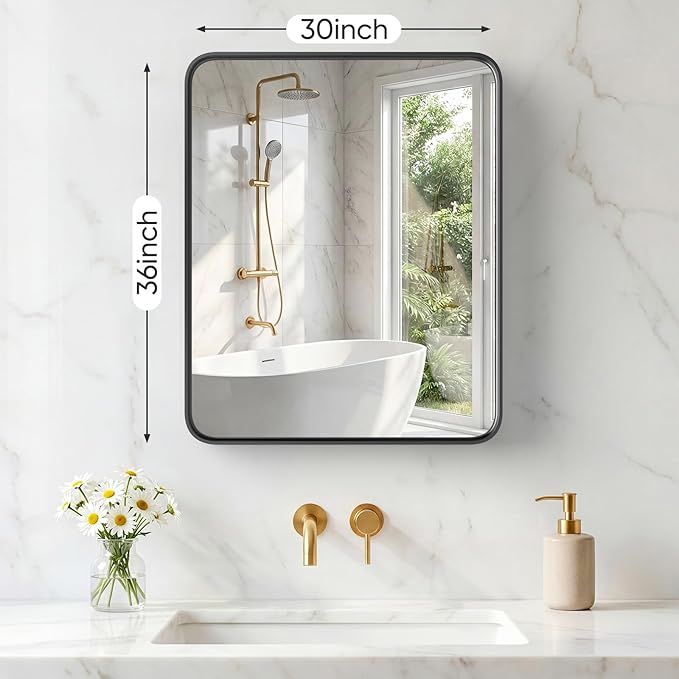 NEWBULIG 30X36 Inch Bathroom Mirror - Image 2