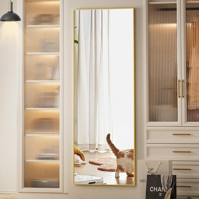 Koonmi 64"x21" Floor Mirror Full Length, Bedroom Floor Body Mirror - Image 7