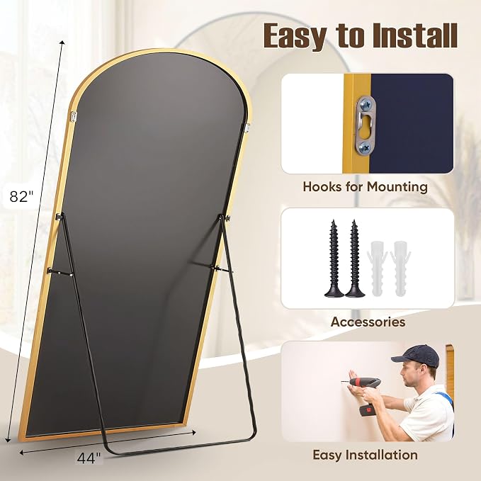 Full Length Mirror, Oversized Floor Mirrors, Leaning Free Standing Mirrors - Image 6