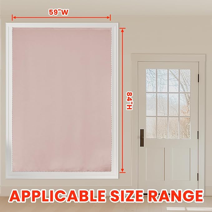 AJAZZ self Adhesive Portable 100% Blackout Curtains Simple and Easy to - Image 5