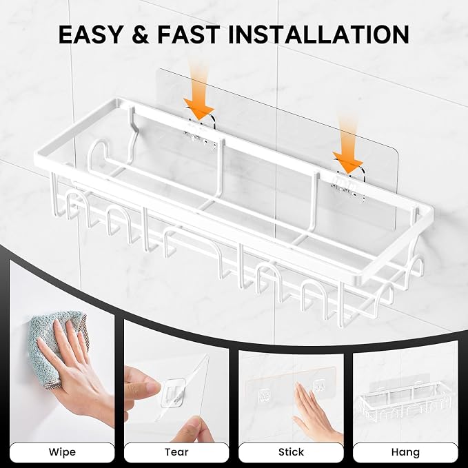 Shower Caddy, 3 Pack Shower Shelves - Image 6