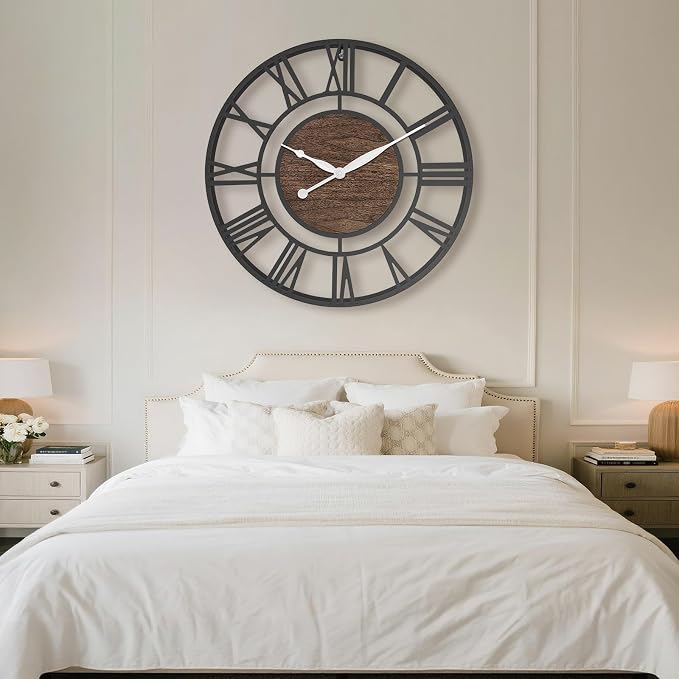 Pytha Sight 30 Inch Extra Large Giant Wall Clock, Oversized Round Silent - Image 4