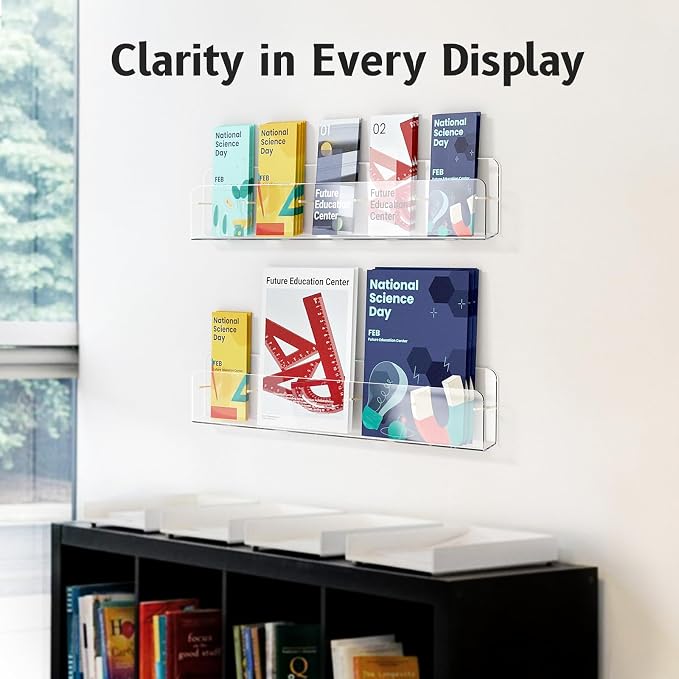 HIIMIEI Brochure Holder Wall Mount, Pamphlet Display Stand - Image 7