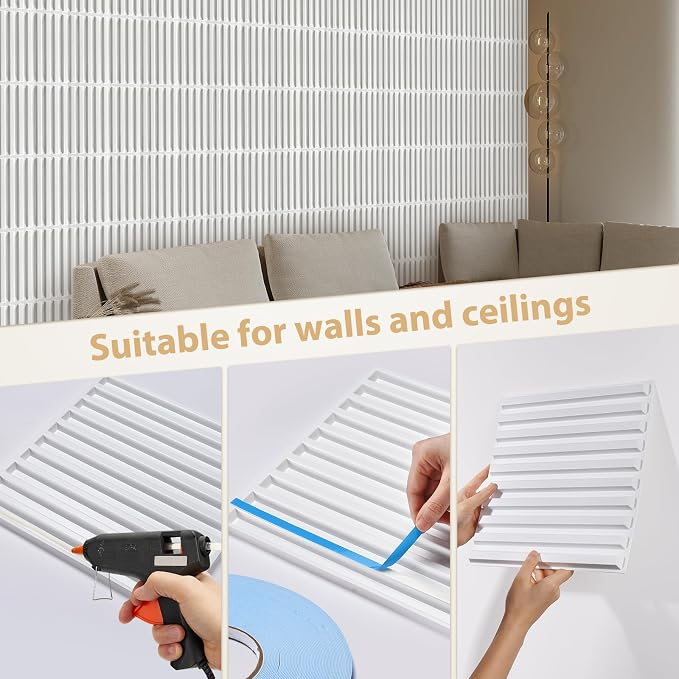 Heikki 30 Pack 3D Wall Panel for Interior Wall Décor, PVC Flower Textured Wall - Image 3
