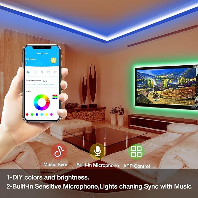 DAYBETTER Smart RGB Led Strip Lights, 300ft Led Lights - Image 4