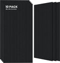 10 Pack Large Acoustic Panels, 47.2 x 23.6 x 0.35 Inch Sound Proof Foam Panels by TO-TH