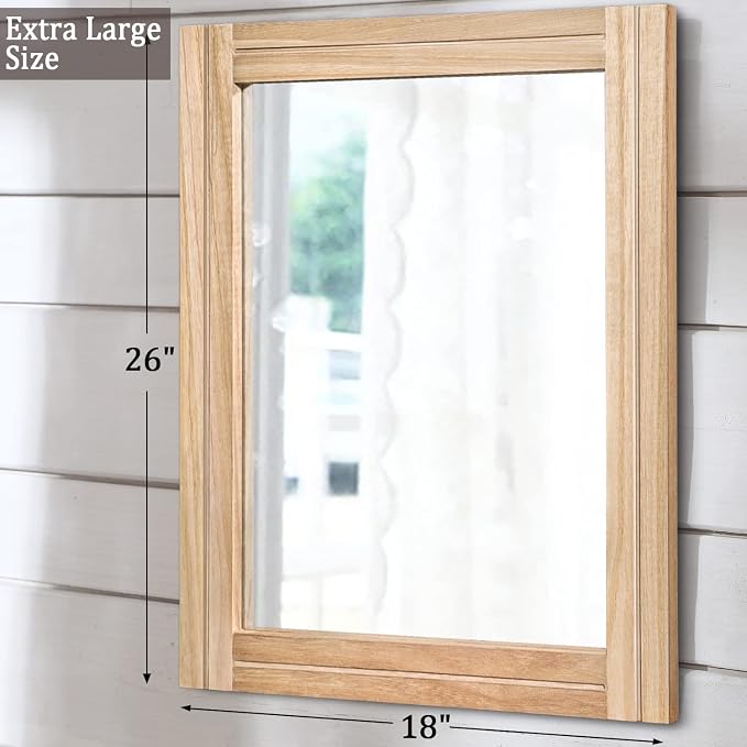 AAZZKANG Rustic Mirrors for Wall - Image 2