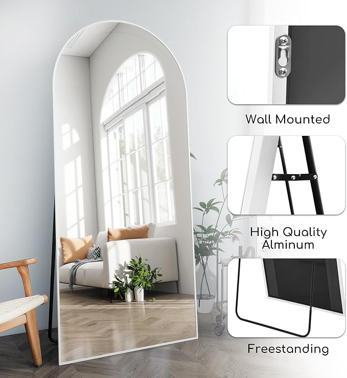 Prywot Full Length Mirror, Modern Full Body Mirrors - Image 7