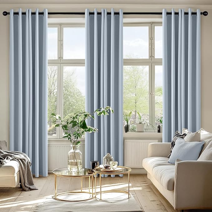 MIULEE Blackout Curtains for Bedroom Living Room 2 Panels, Thermal Insulated - Image 6