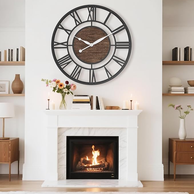 Pytha Sight 30 Inch Extra Large Giant Wall Clock, Oversized Round Silent - Image 3