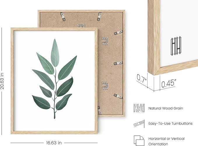 HAUS AND HUES Green Plant Art Print Set of 4-16x20 - Image 3