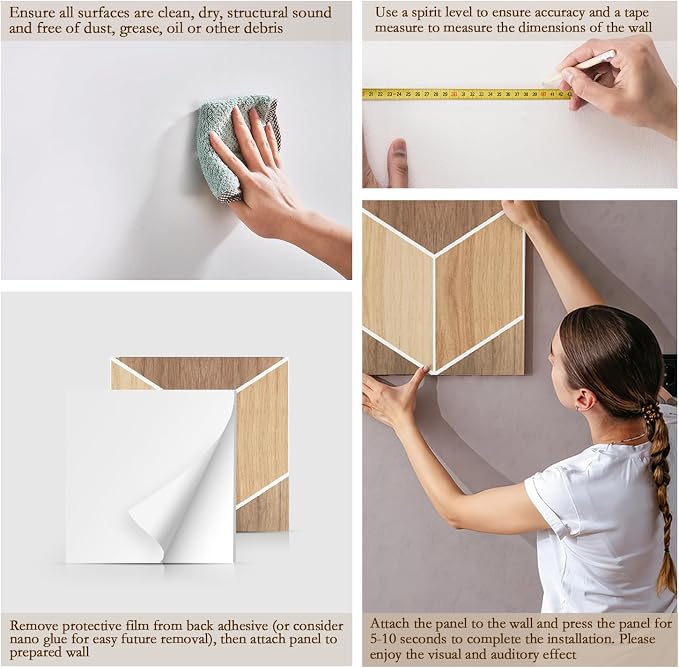 12Pack Acoustic Panels, Self-Adhesive Sound Proof Panels - Image 5