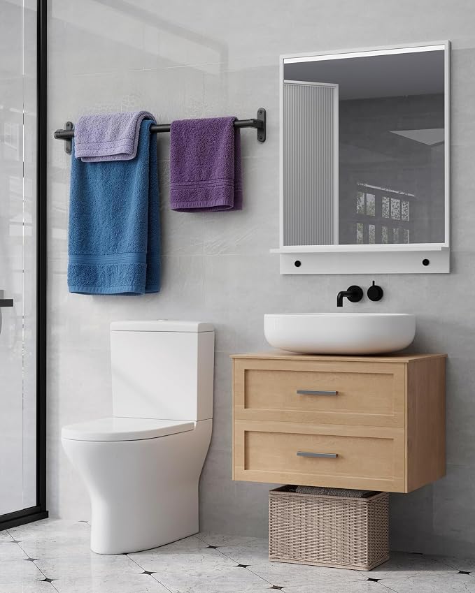 Powools Matte Black Towel Rack for Bathroom - Image 3