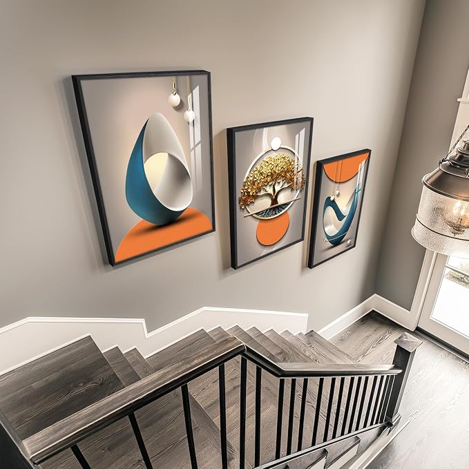 Framed Modern Luxury Large Wall Art - Image 4