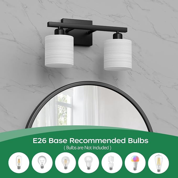 PARTPHONER Bathroom Light Fixtures, Bathroom Lighting Fixtures Over Mirror - Image 4